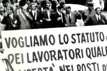 Lavoratori in sciopero anni'50