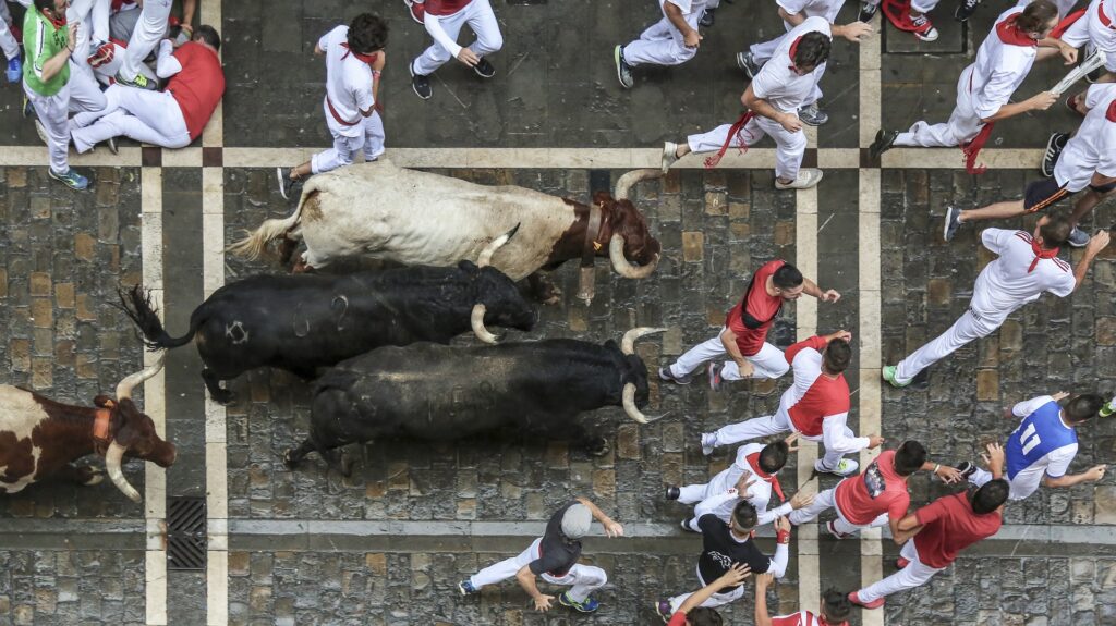 Pamplona - corsa dei tori di San Firmino