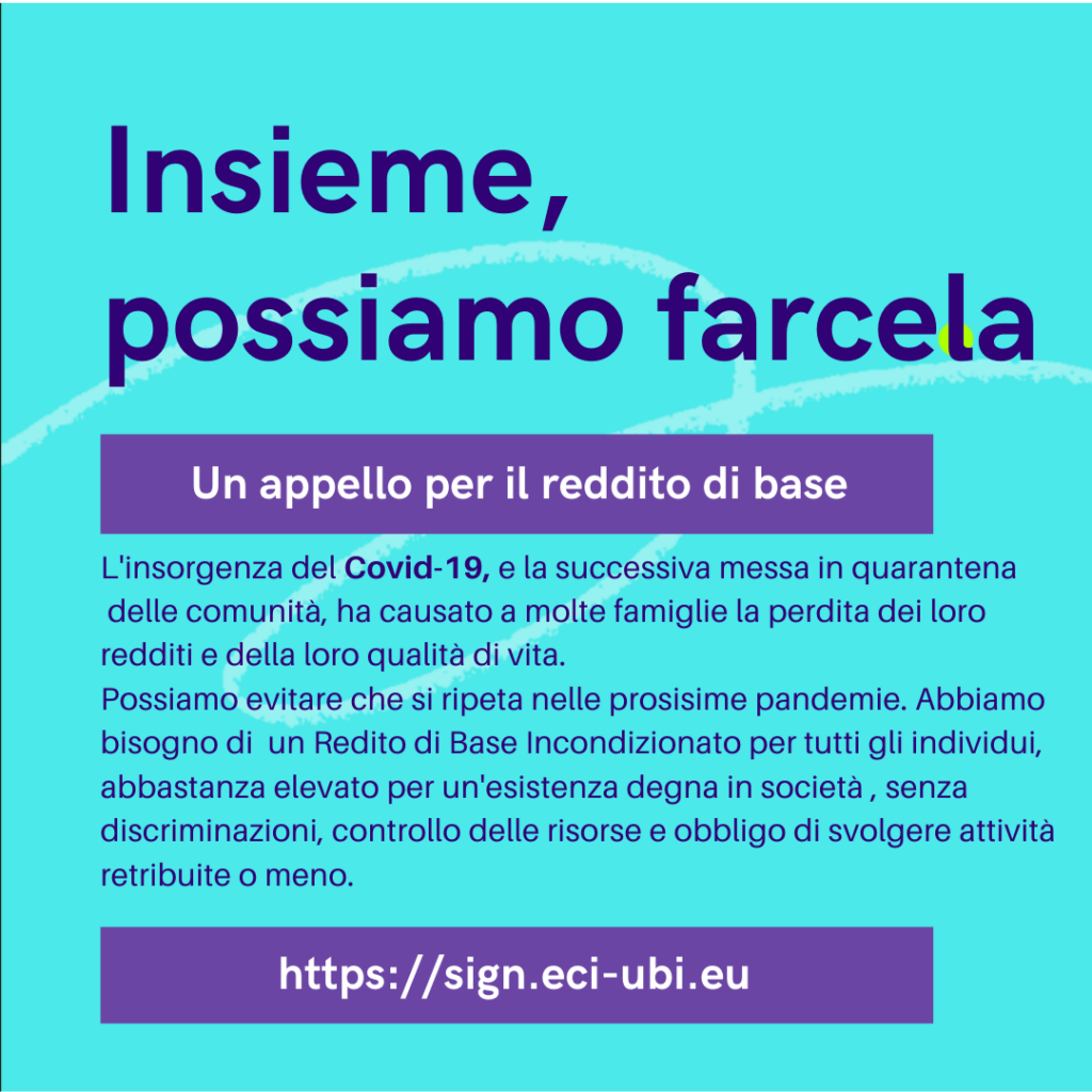 reddito di base universale 