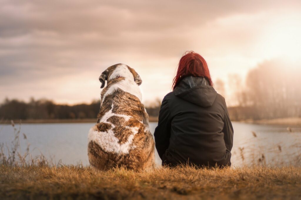 cane e ragazza