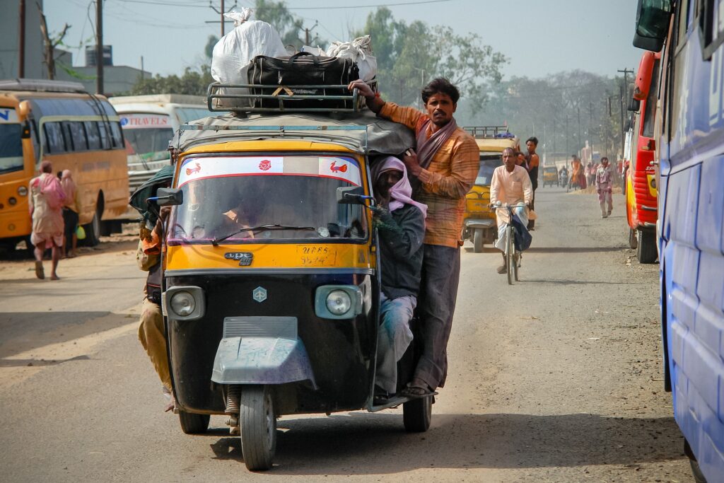 india traffico